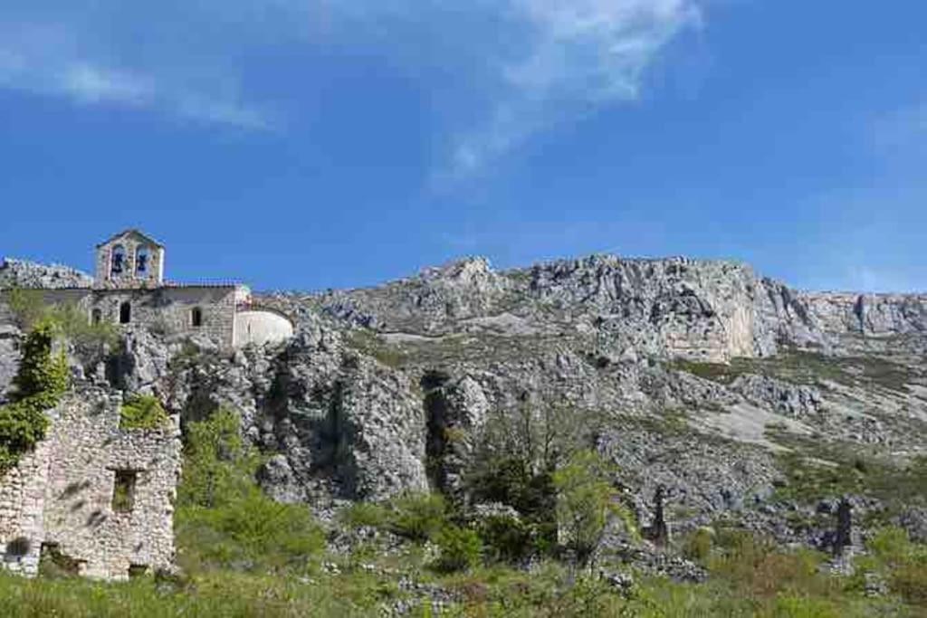 Greolieres: Superbe Studio Avec Vue Montagne Luaran gambar